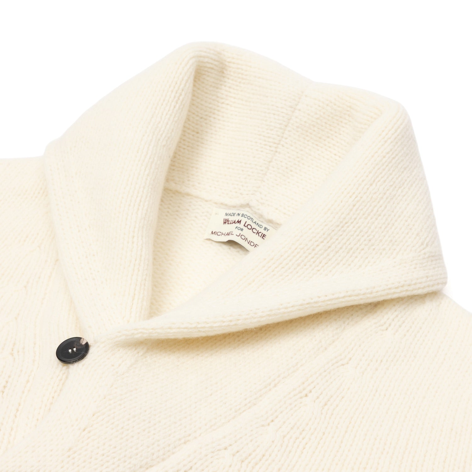 MJ Exclusive: Shawl Cardigan "Lambton-Shawl" made from the finest Scottish Lambswool - 4 Ply